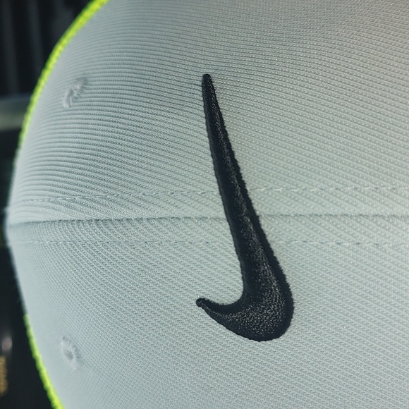 Nike Golf VRS RZN Trucker Mesh Flex Fitted Hat Cap Gray Green M/L Rare - Picture 3 of 10